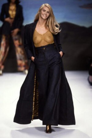 Elle MacPherson Sheer Gold Top Runway 6" x 4" Digital Download