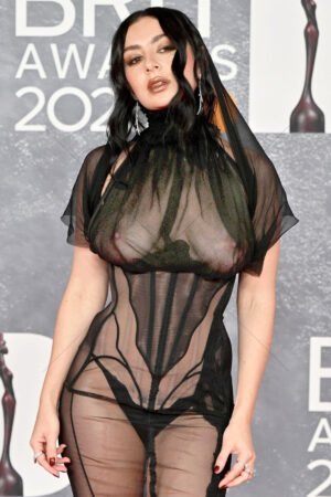 Charli XCX At Brit Awards In Sheer Gown 6" x 4" Photo Print