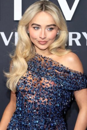 Sabrina Carpenter Sheer Blue Dress Glam Shot 6" x 4" Photo Print