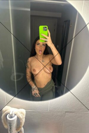 Agata Fagata Mirror Topless Selfie 6" x 4" Digital Download