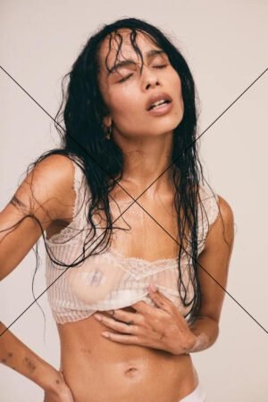 Zoe Kravitz Wet Sheer Top - Photo Print 6" x 4"