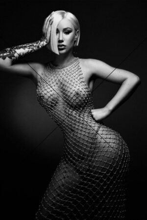 Iggy Azalea Mesh Dress Artistic Shot - Photo Print 6" x 4"