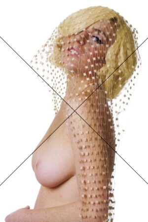 Lindsay Lohan Behind Veil – Photo Print 6" x 4"