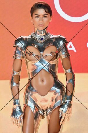 Zendaya in Chrome Armour Dress Red Carpet 6" x 4" Digital Download